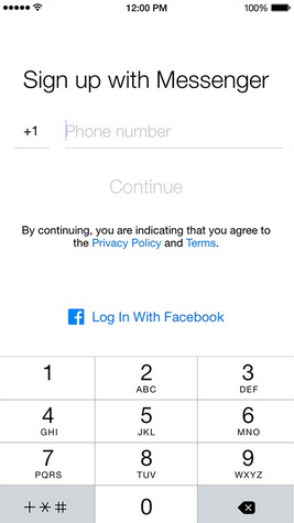 Read Secret Conversations on Messenger without Being Seen on iPhone-fb account step 1