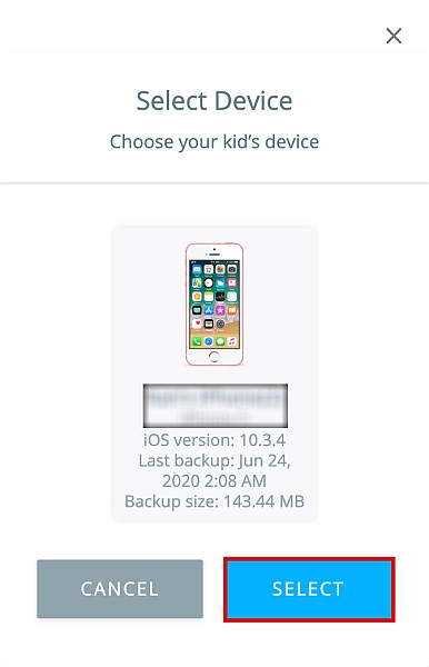 confirm the ios device