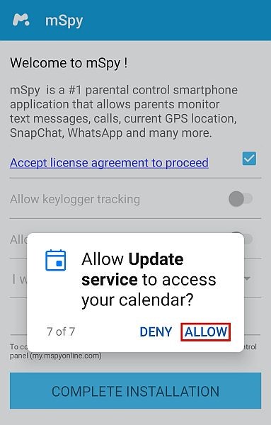 monitor skype message allow mSPY permissions