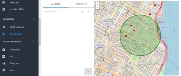 geofencing app-mspy