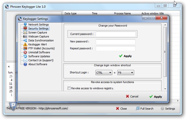 top-6-best-free-windows-keylogger-phrozen keylogger lite