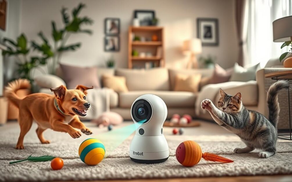 enabot pet camera play modes